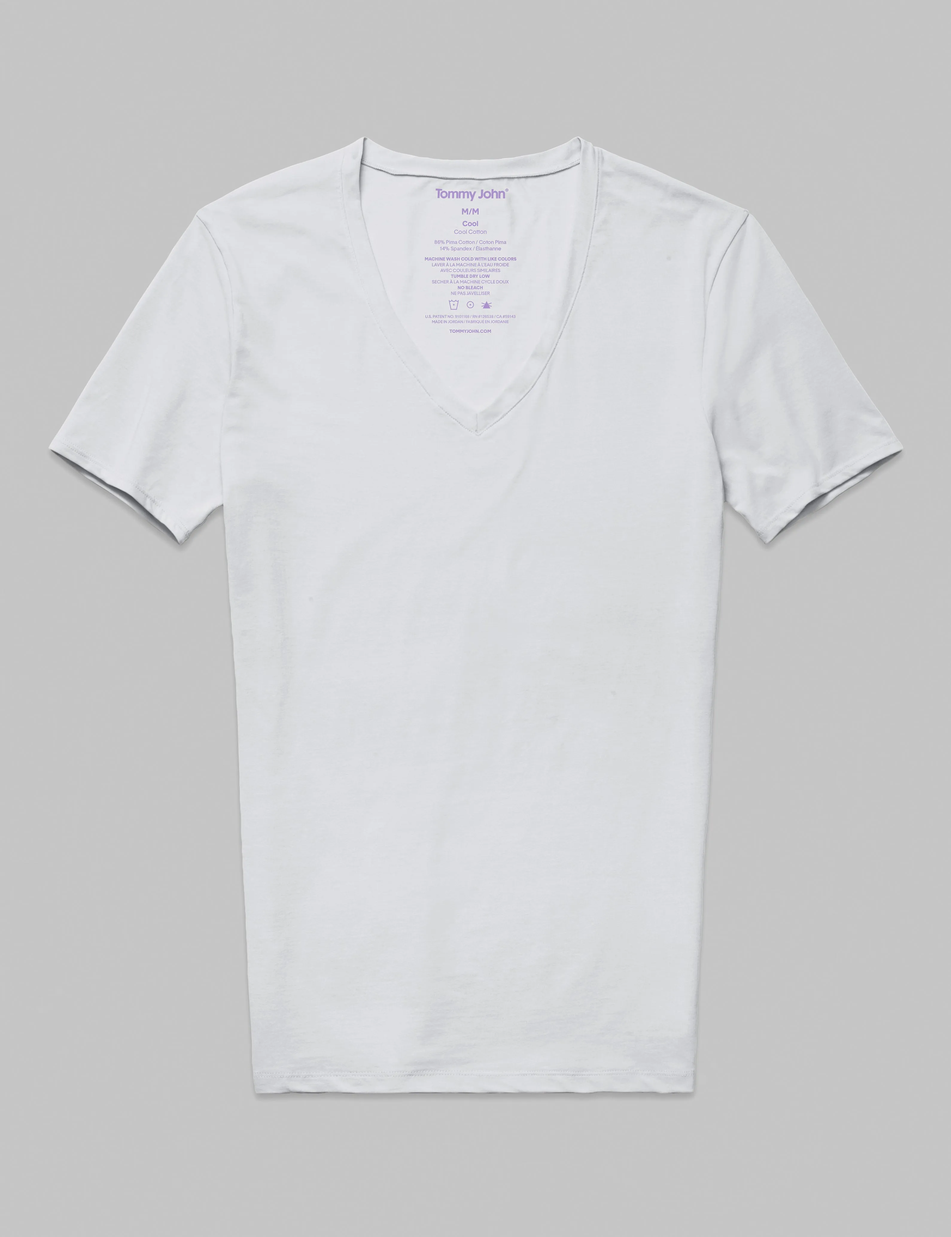 Cool Cotton Deep V-Neck Stay-Tucked Undershirt