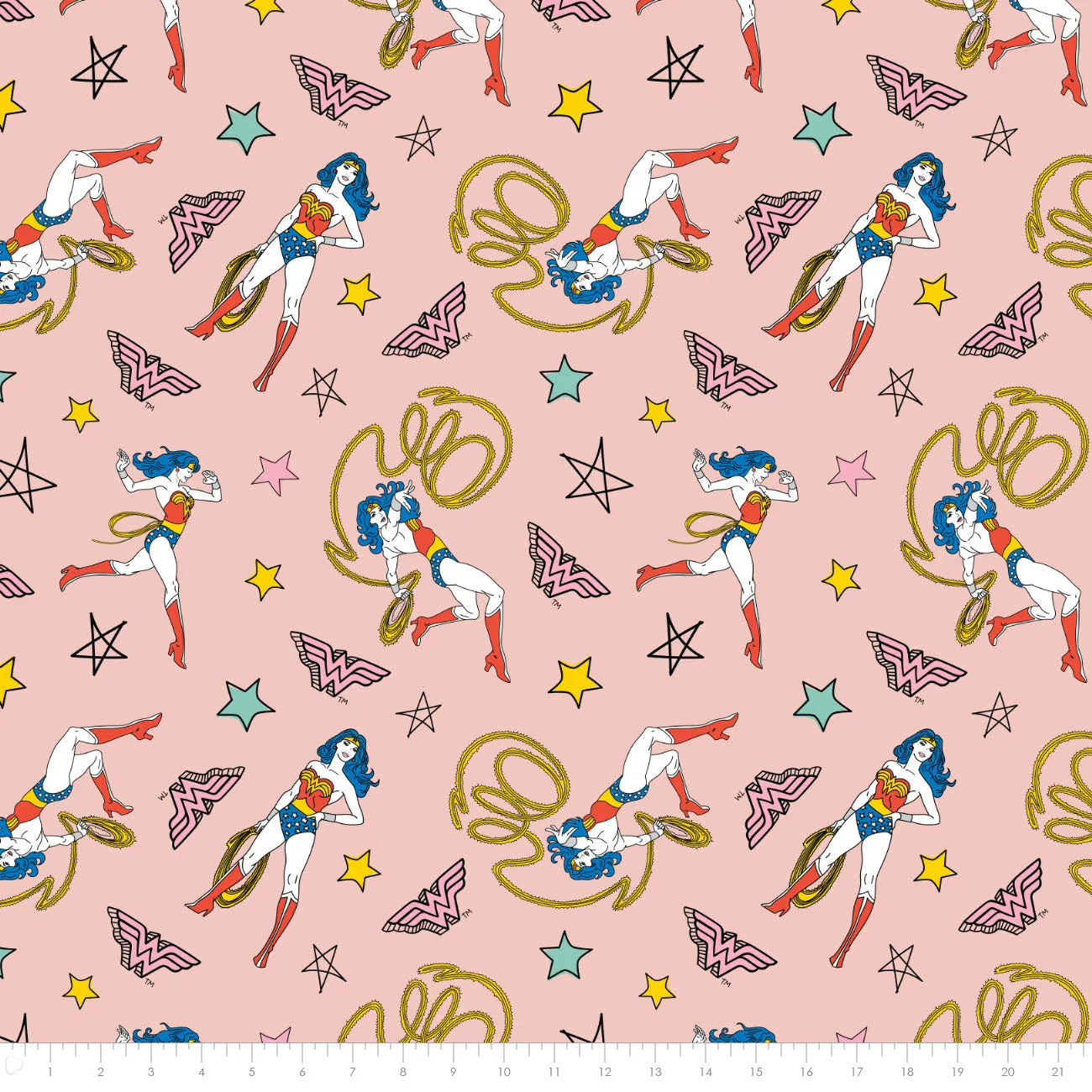 DC Comics - Wonder Woman Doodle - Minky Print