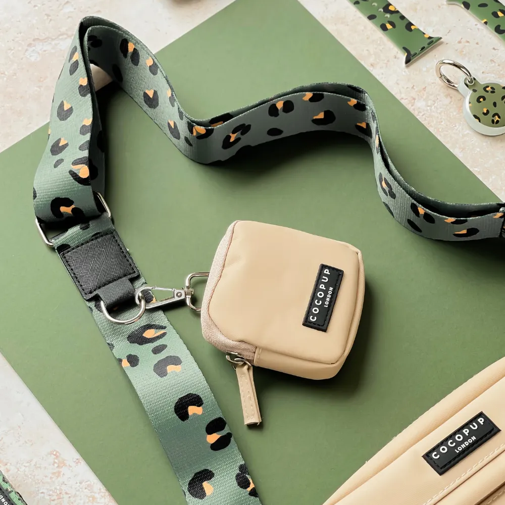 Dog Walking Bag Bundle - Khaki Leopard