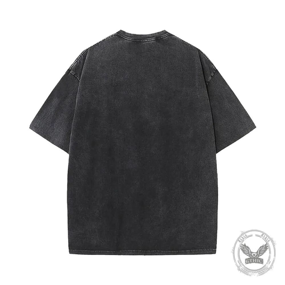 Doing Dad Shit Skull Vintage Washed T-shirt