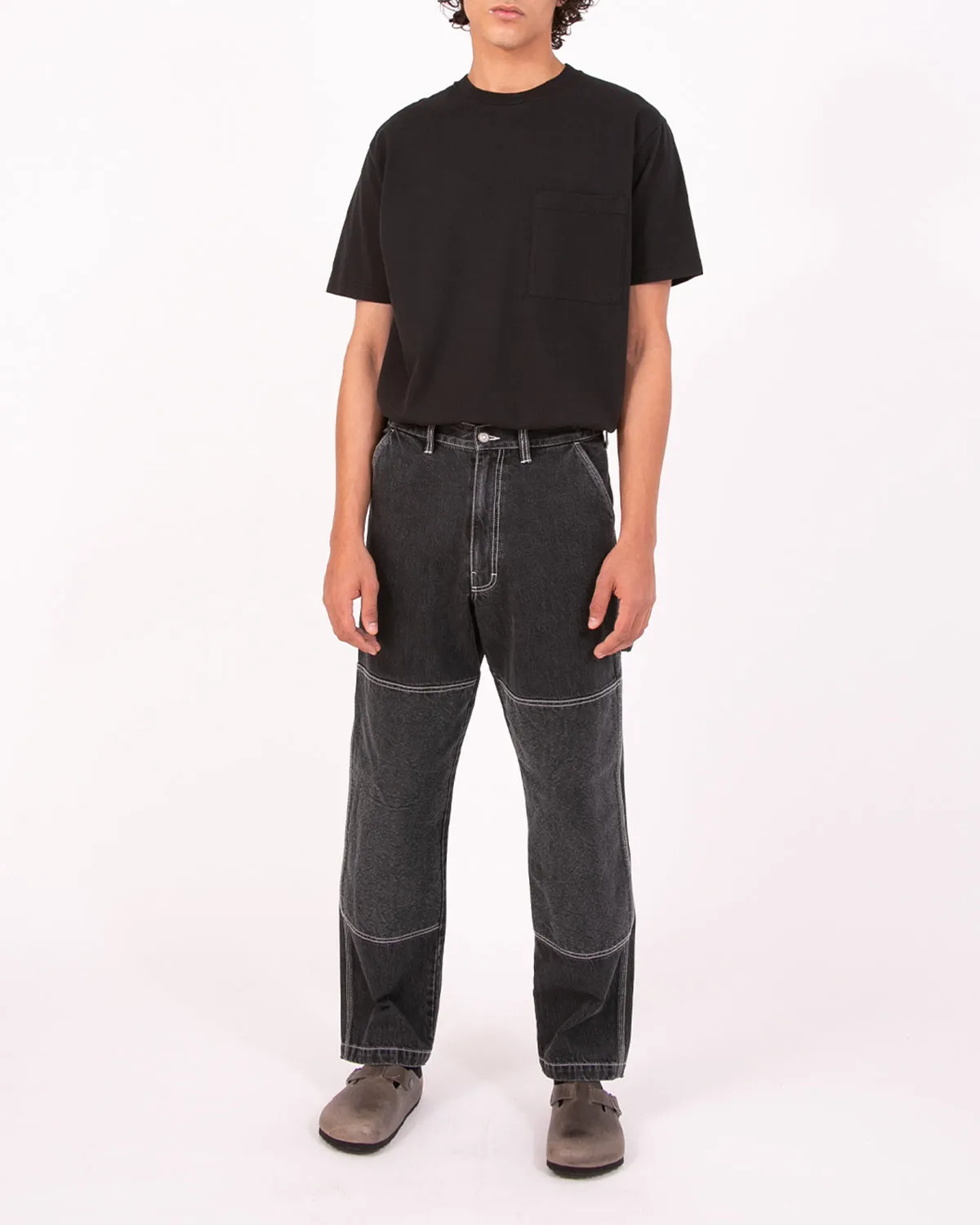 Double Knee Trouser - Black