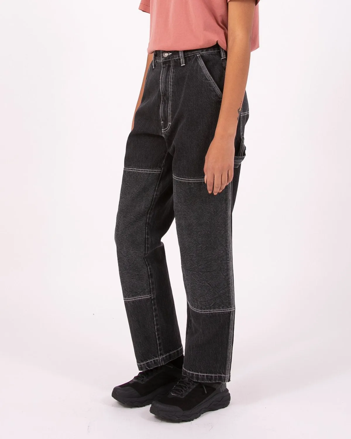 Double Knee Trouser - Black