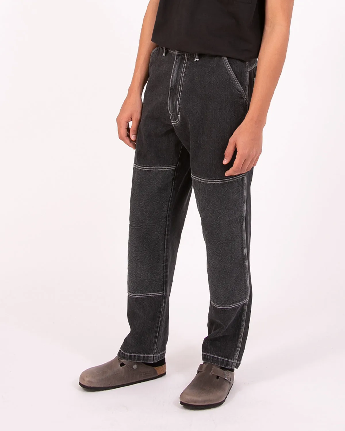 Double Knee Trouser - Black