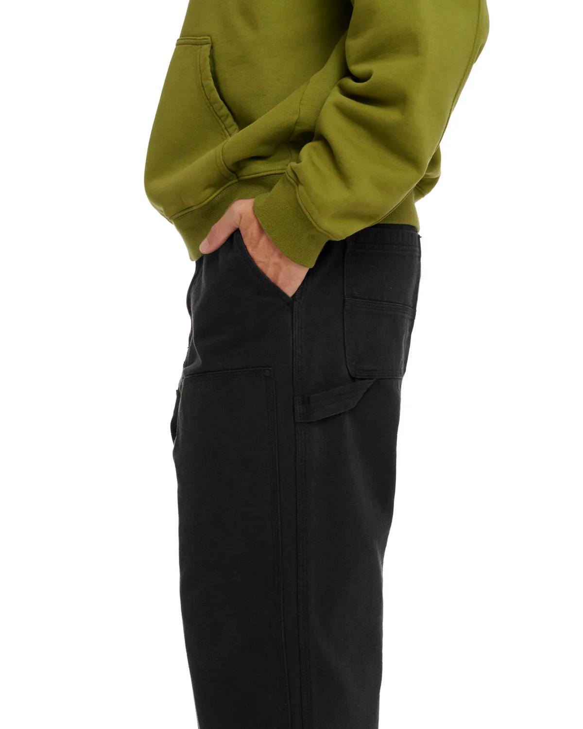 Double Knee Utility Pant - Washed Black