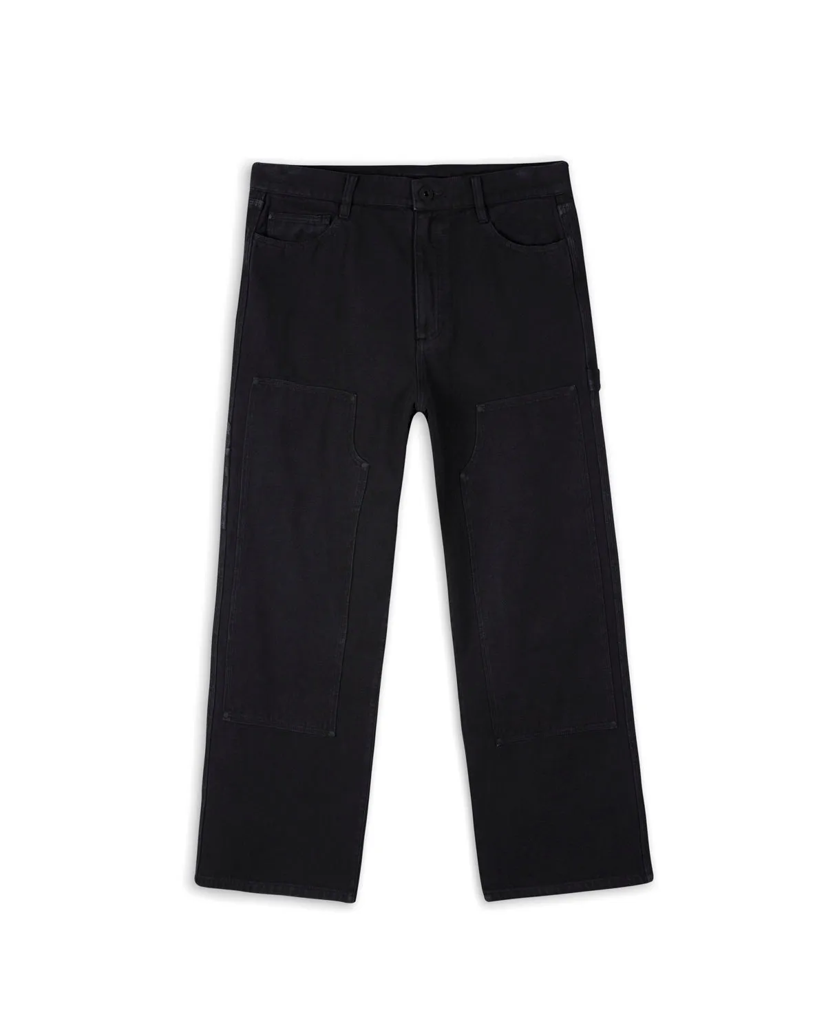 Double Knee Utility Pant - Washed Black