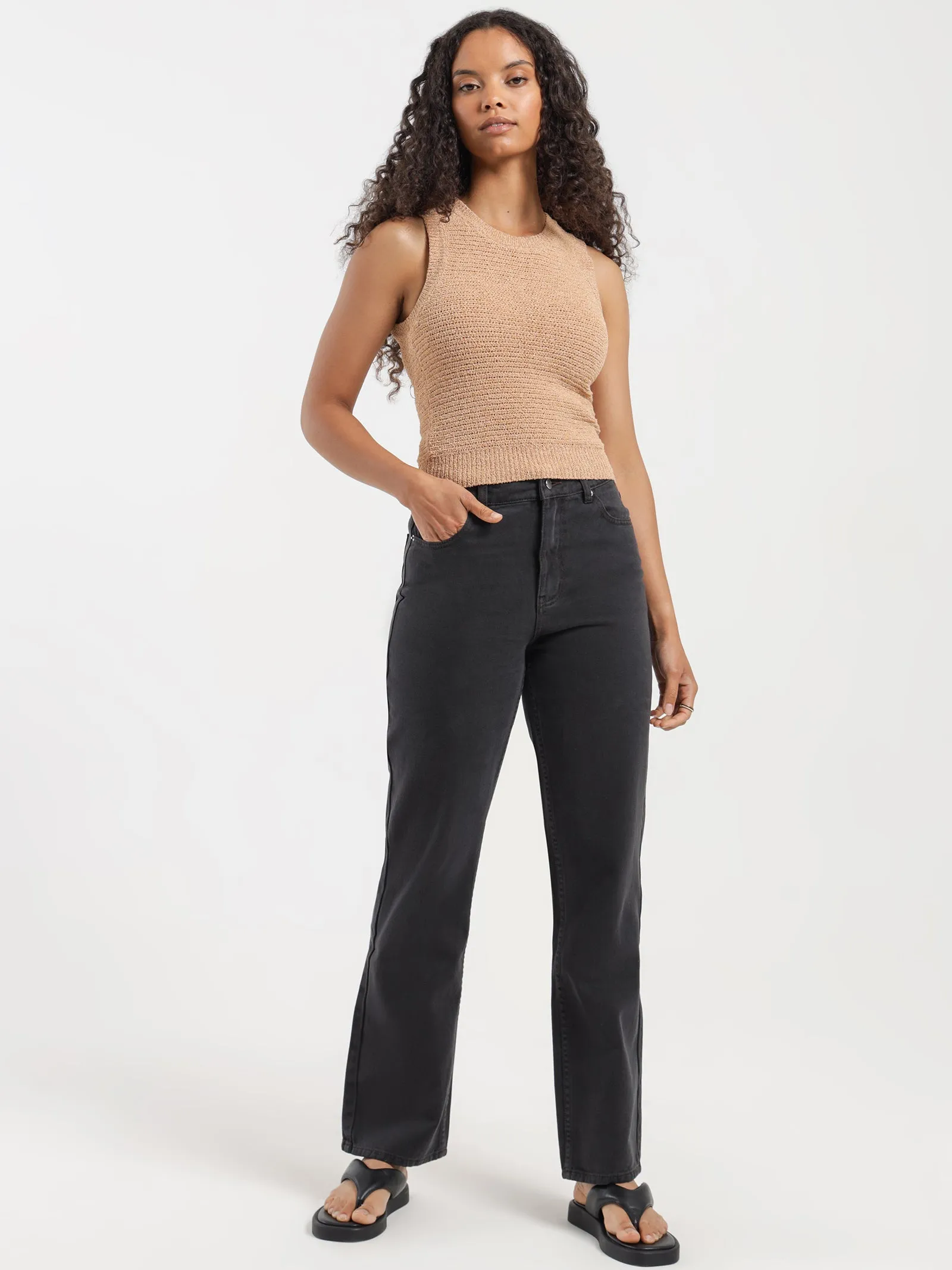 Ember Knit Tank in Brick