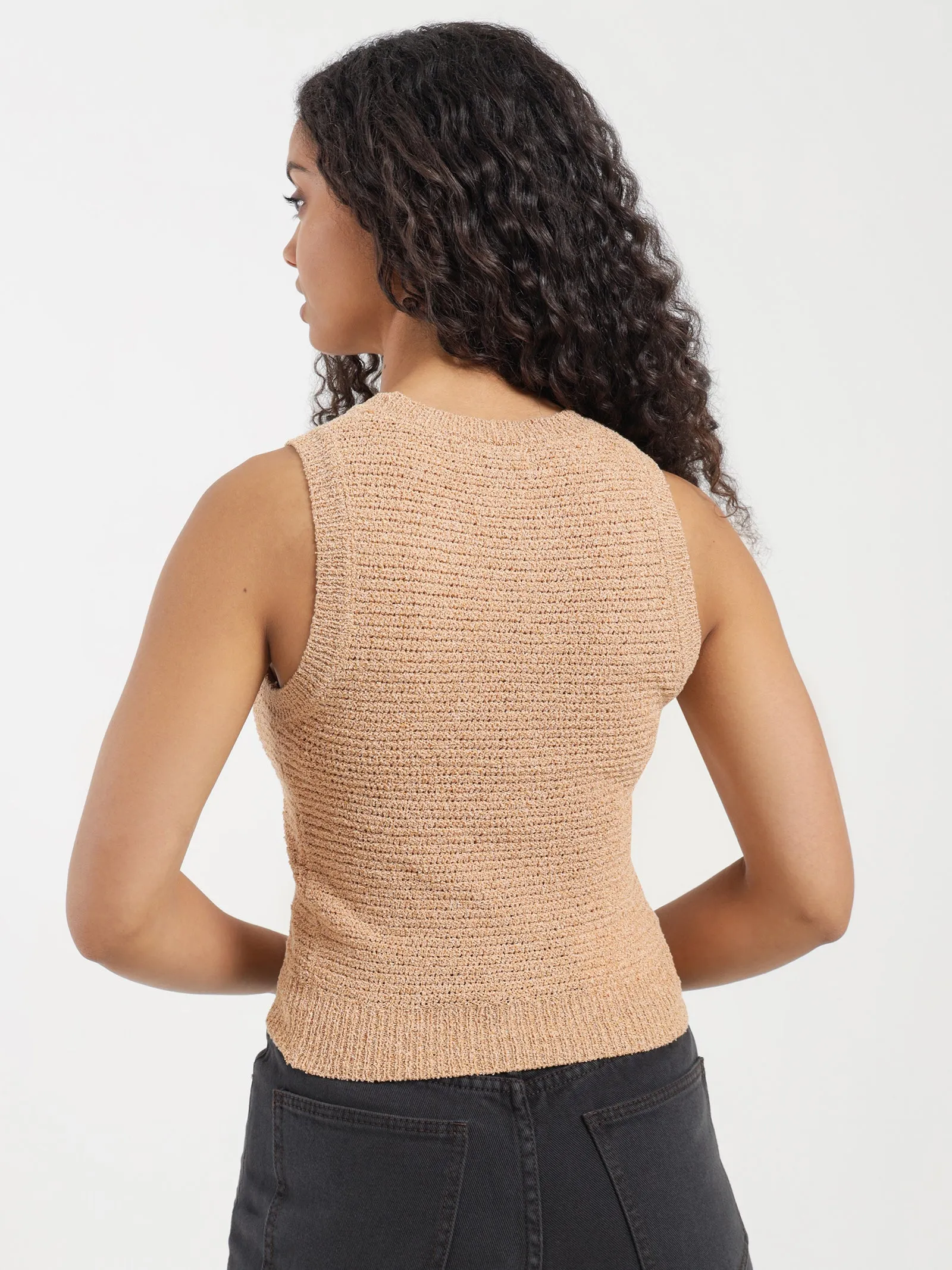 Ember Knit Tank in Brick