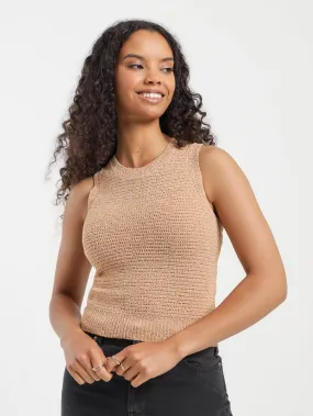 Ember Knit Tank in Brick
