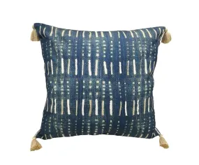 Embroidered Batik Pillow Cover
