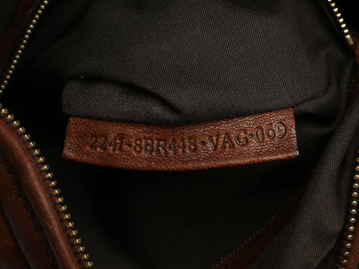Fendi Brown Leather Chef Bag