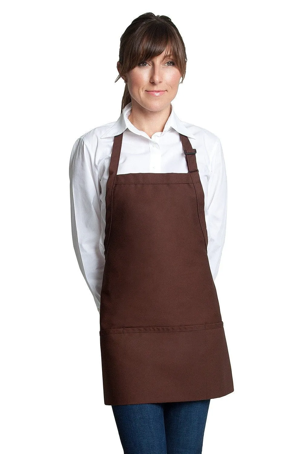 Fiumara Apparel Bib Apron w/ 3 Pockets 24"L X 28" W