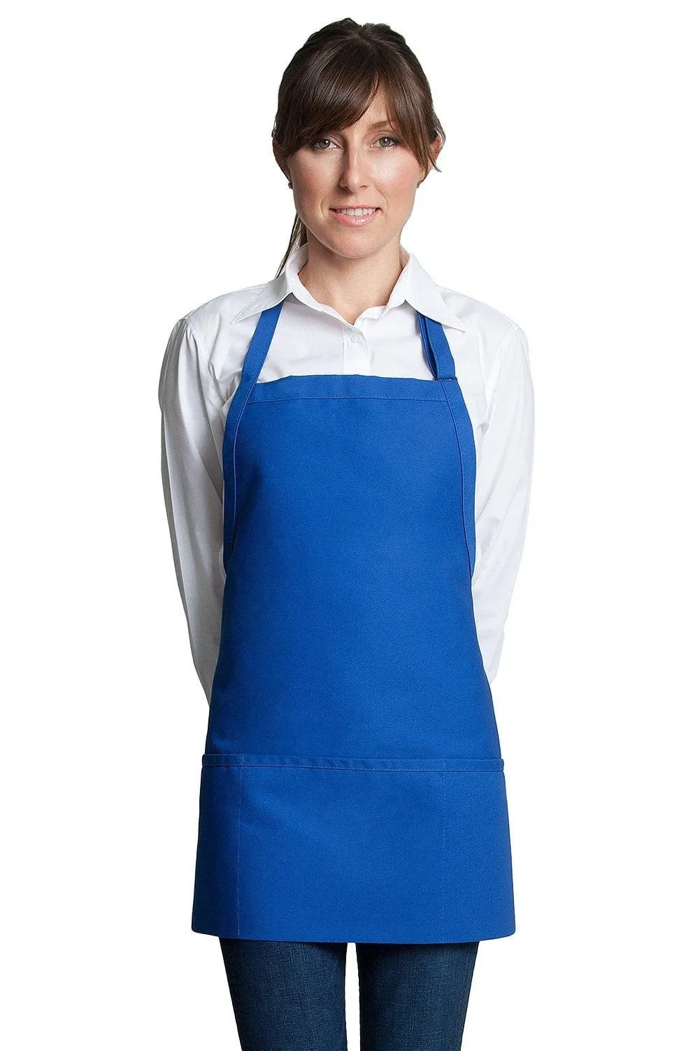 Fiumara Apparel Bib Apron w/ 3 Pockets 24"L X 28" W