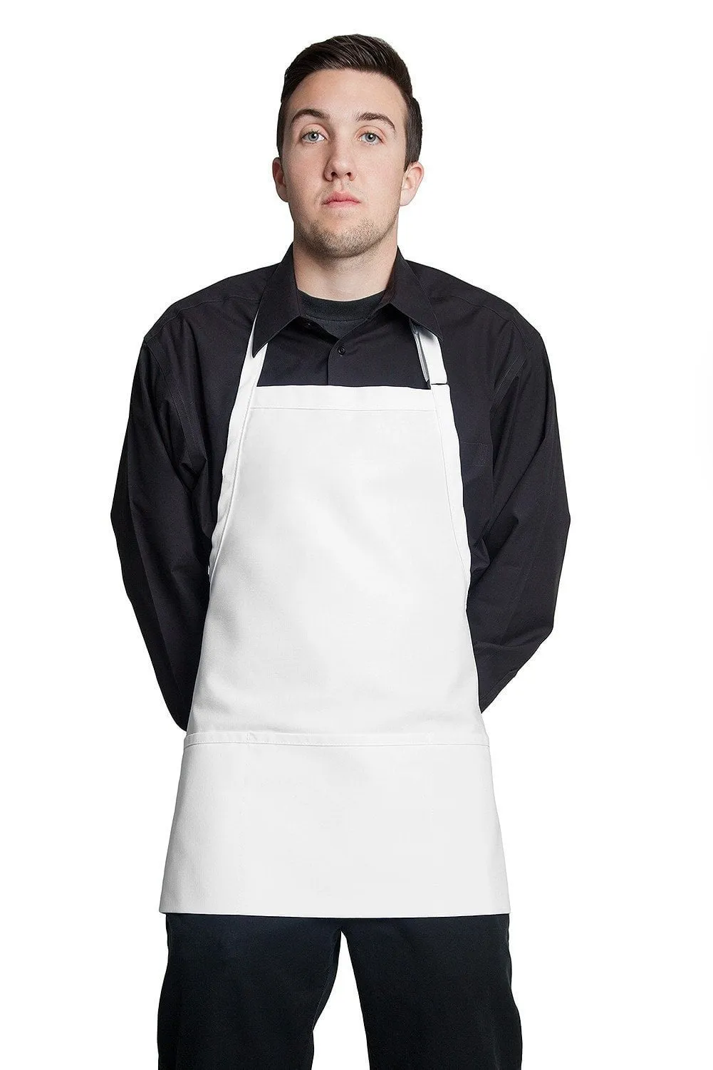 Fiumara Apparel Bib Apron w/ 3 Pockets 24"L X 28" W