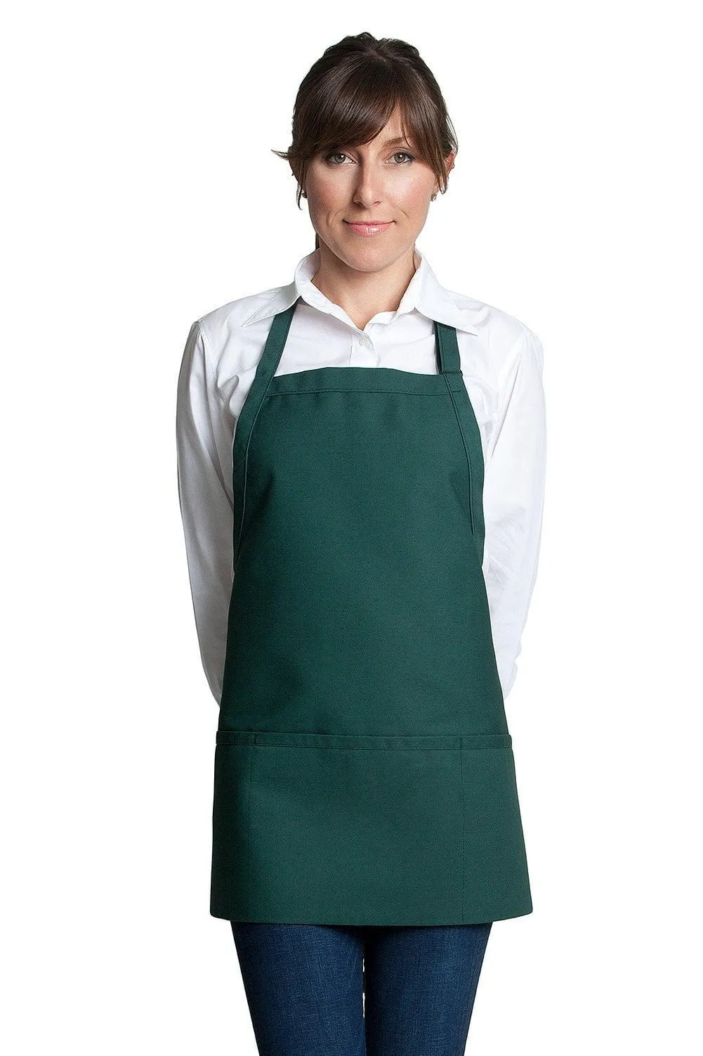 Fiumara Apparel Bib Apron w/ 3 Pockets 24"L X 28" W
