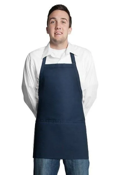 Fiumara Apparel Bib Apron w/ 3 Pockets 24"L X 28" W