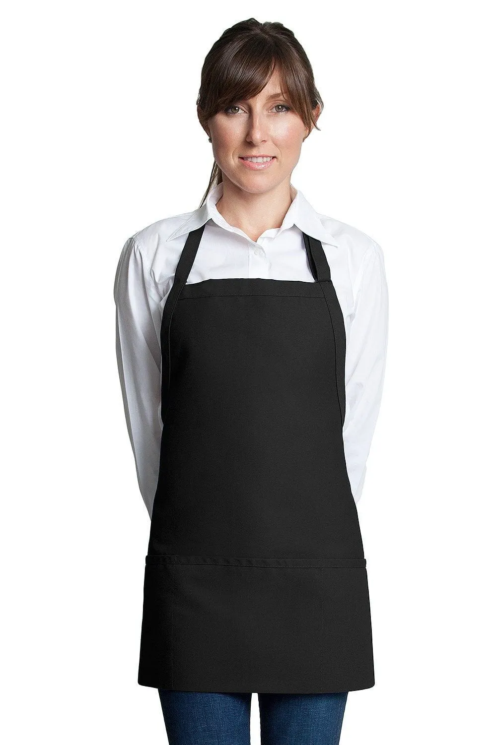 Fiumara Apparel Bib Apron w/ 3 Pockets 24"L X 28" W