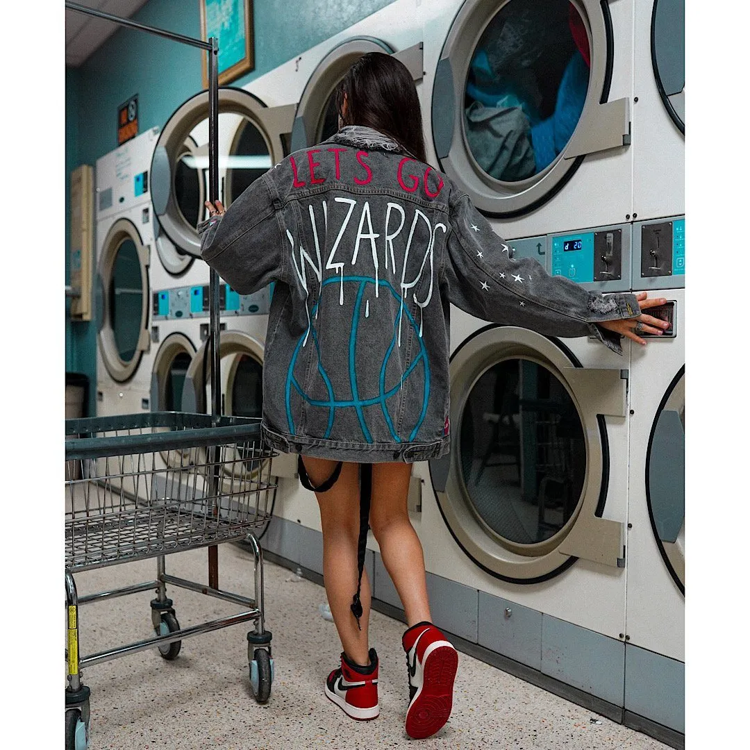 'GO WIZARDS' DENIM JACKET - WOMEN