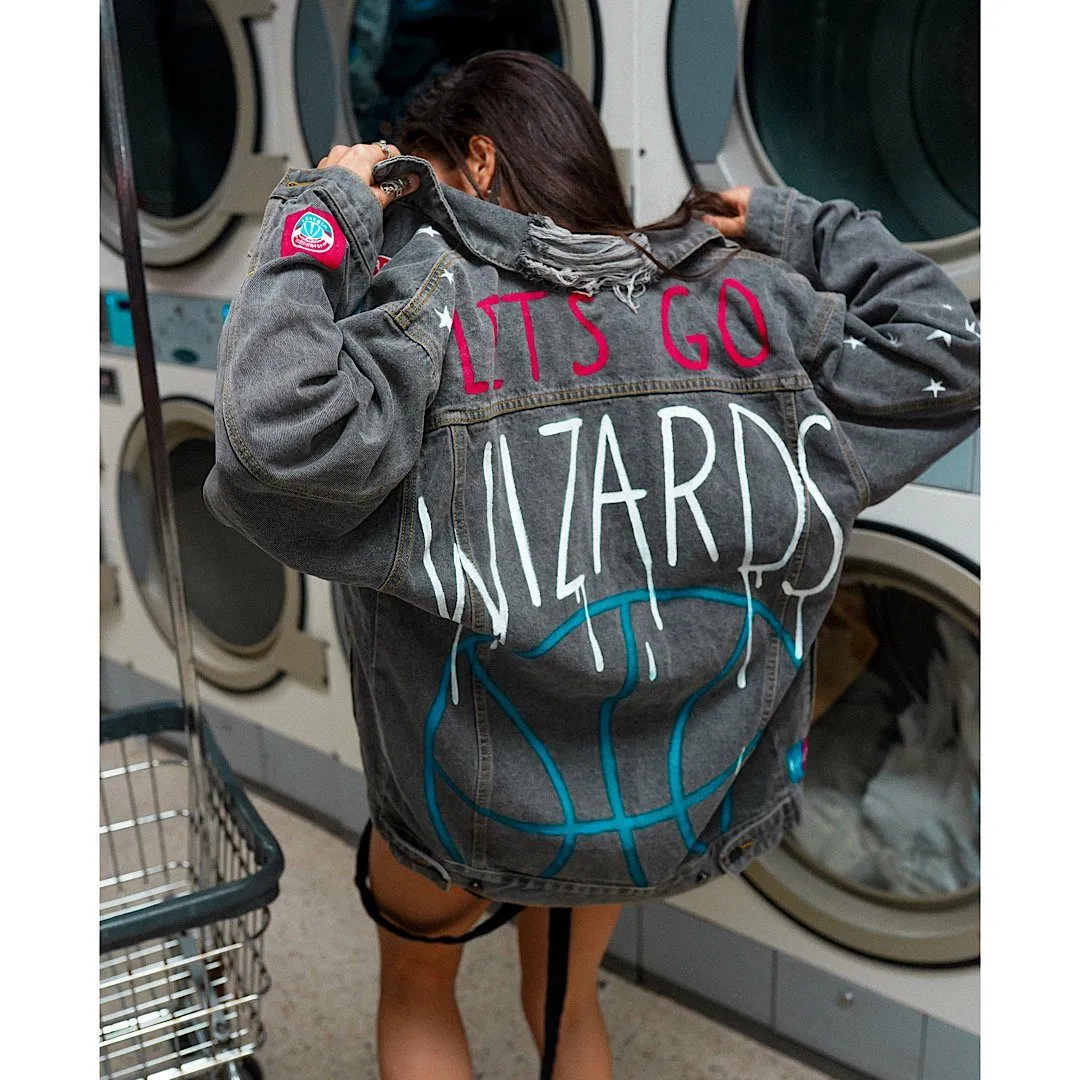 'GO WIZARDS' DENIM JACKET - WOMEN