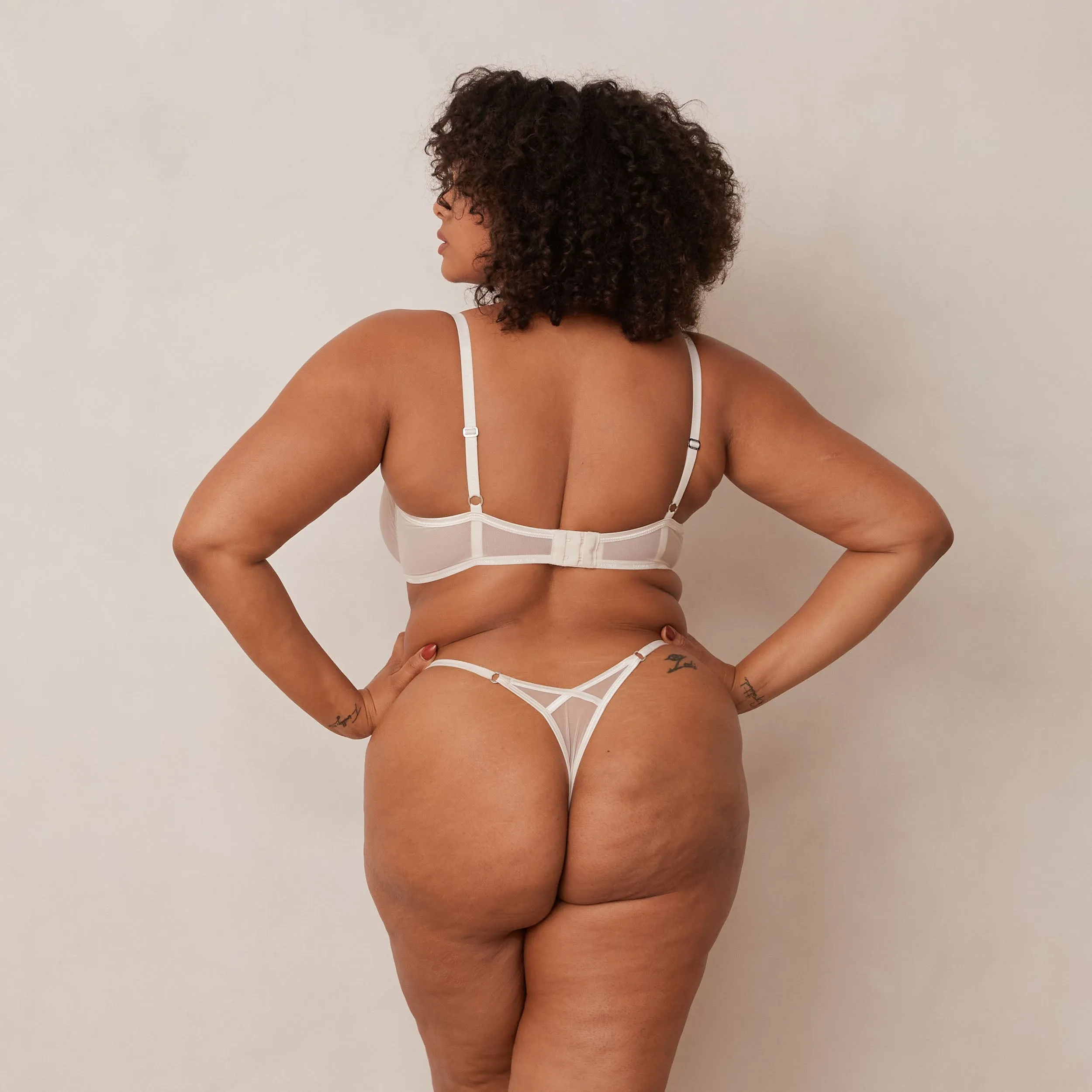 Illustration Balcony Bra  - Pearl