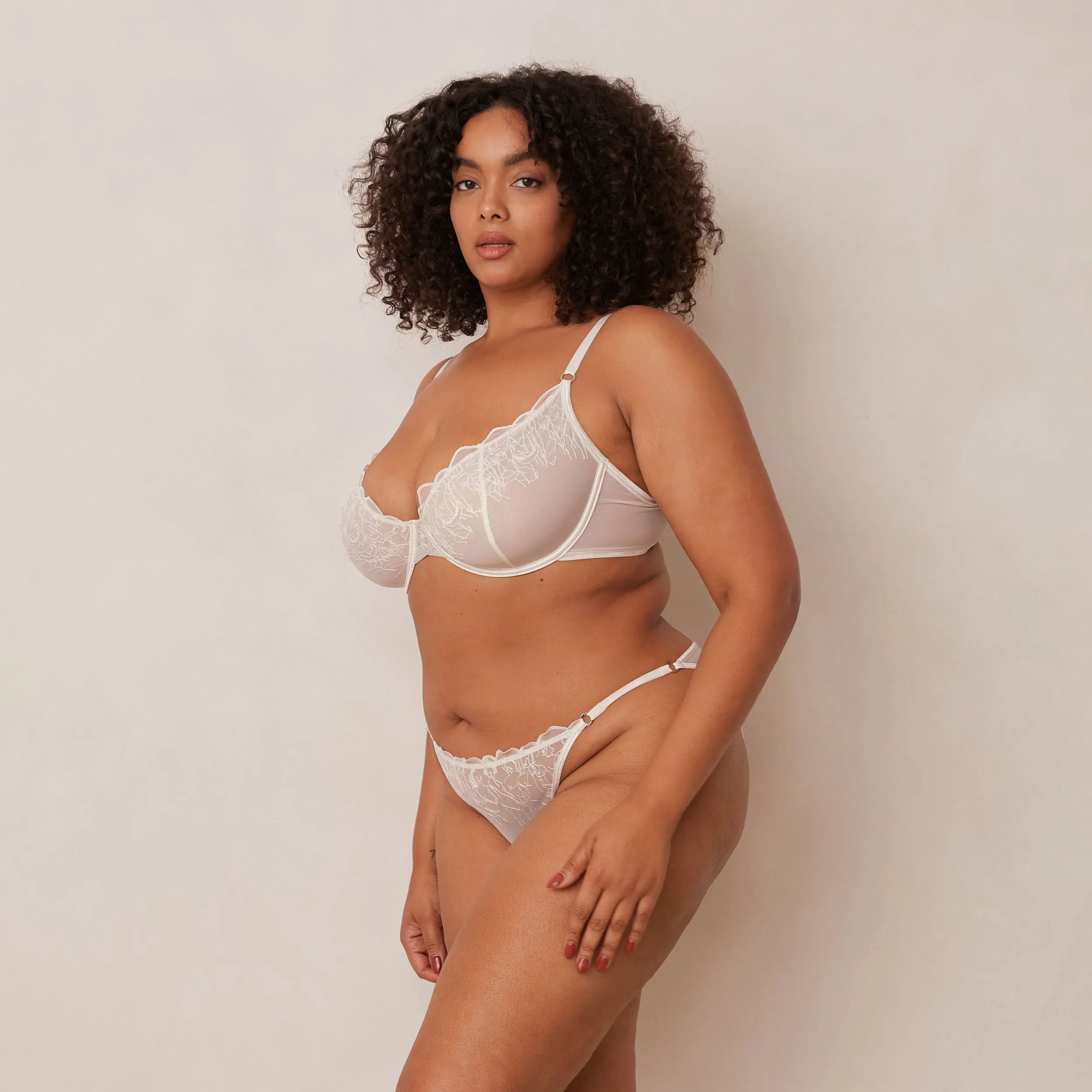 Illustration Balcony Bra  - Pearl