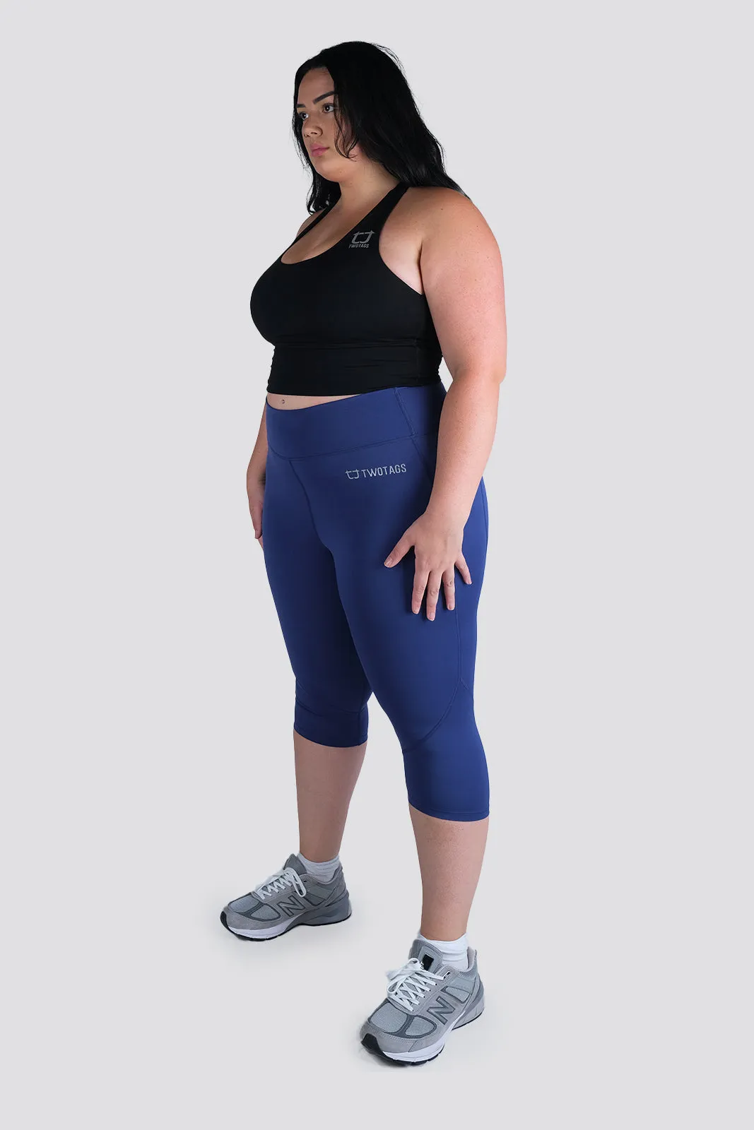 Impel 3/4 Highwaisted Leggings - Azure