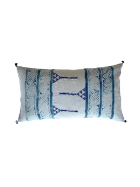 Indigo Mancala Lumbar Pillow