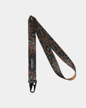 Jude Keychain | Tamarind Camo Leopard Jacquard