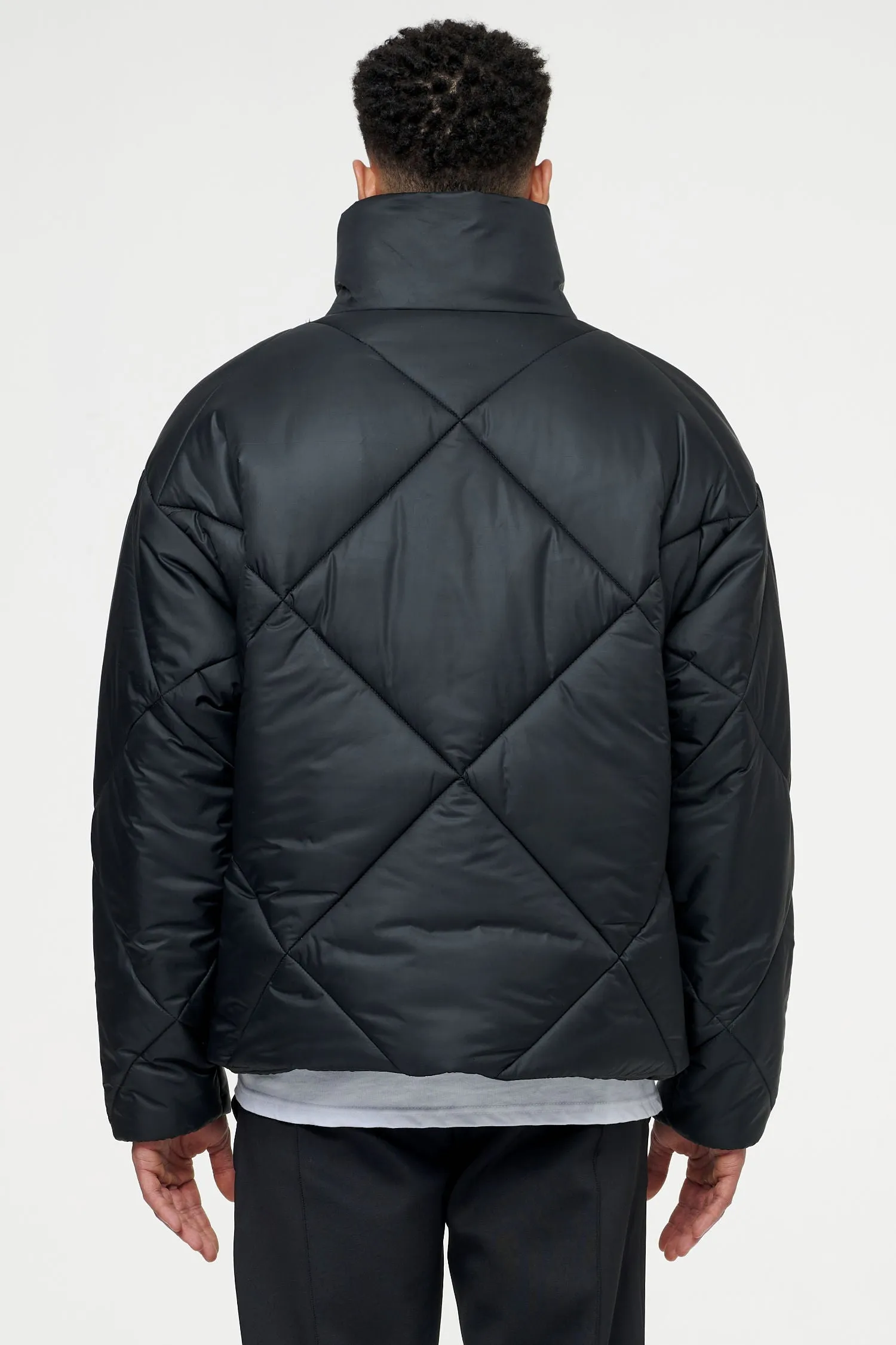 Labin Quilted Puffer Jacket Black