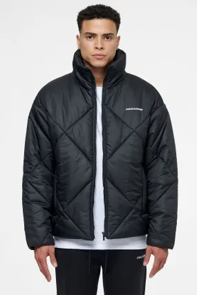 Labin Quilted Puffer Jacket Black