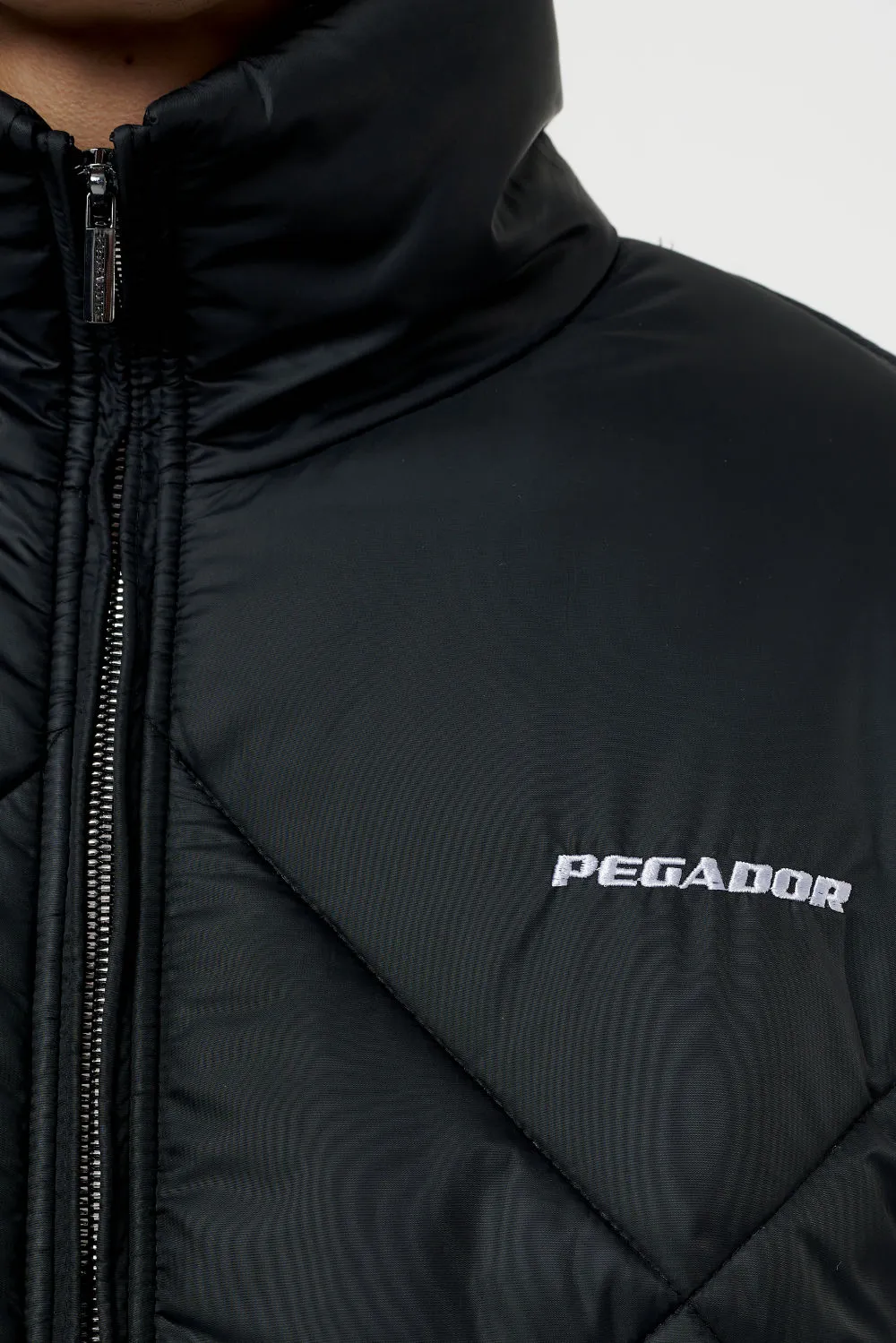 Labin Quilted Puffer Jacket Black