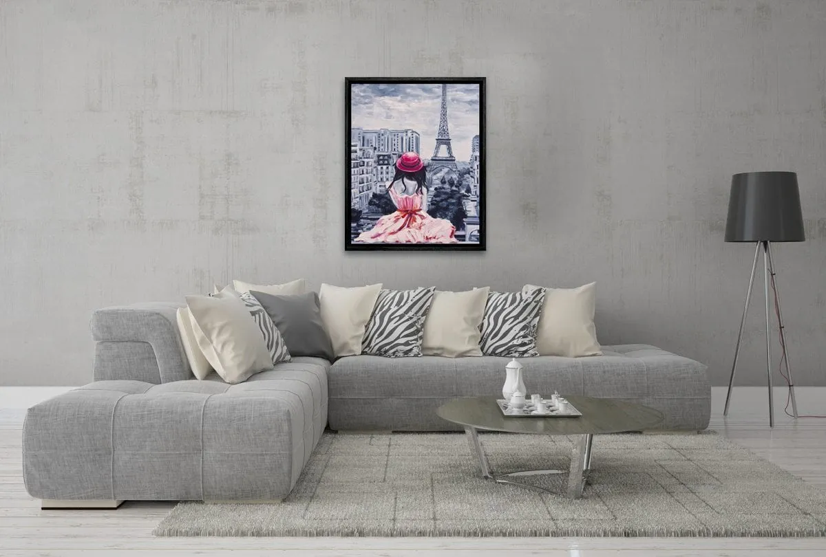 Lady in Paris | Canvas Wall Art Print