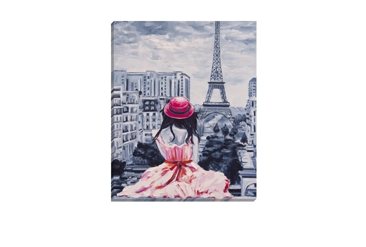 Lady in Paris | Canvas Wall Art Print