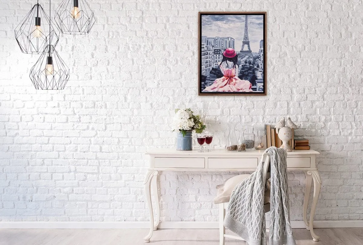 Lady in Paris | Canvas Wall Art Print