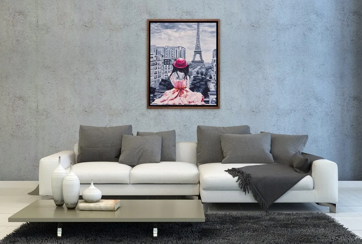 Lady in Paris | Canvas Wall Art Print