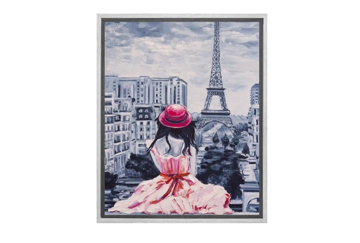 Lady in Paris | Canvas Wall Art Print