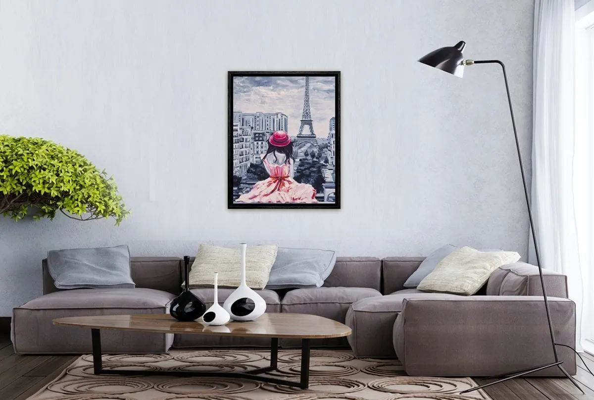 Lady in Paris | Canvas Wall Art Print