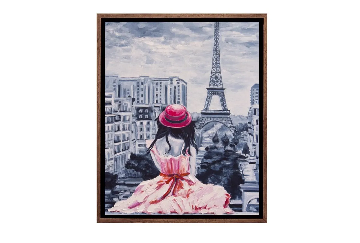 Lady in Paris | Canvas Wall Art Print