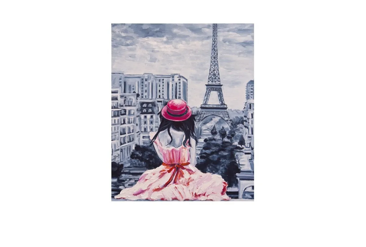 Lady in Paris | Canvas Wall Art Print
