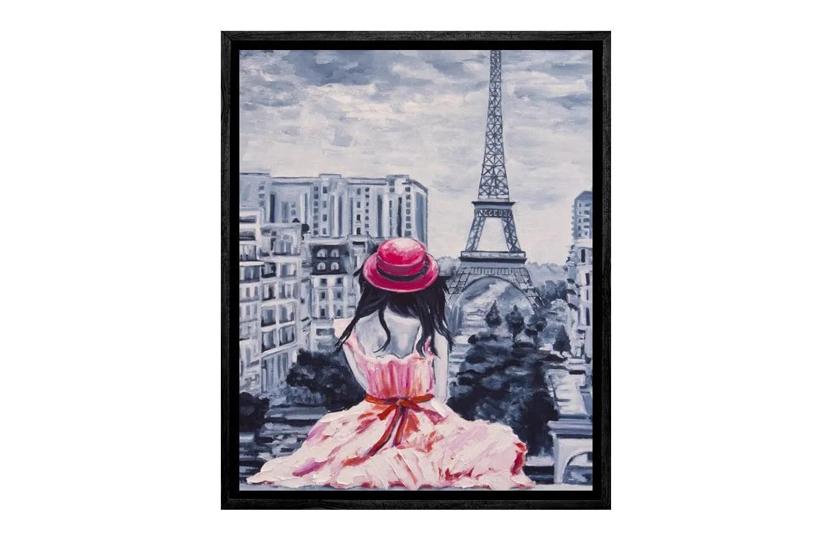 Lady in Paris | Canvas Wall Art Print