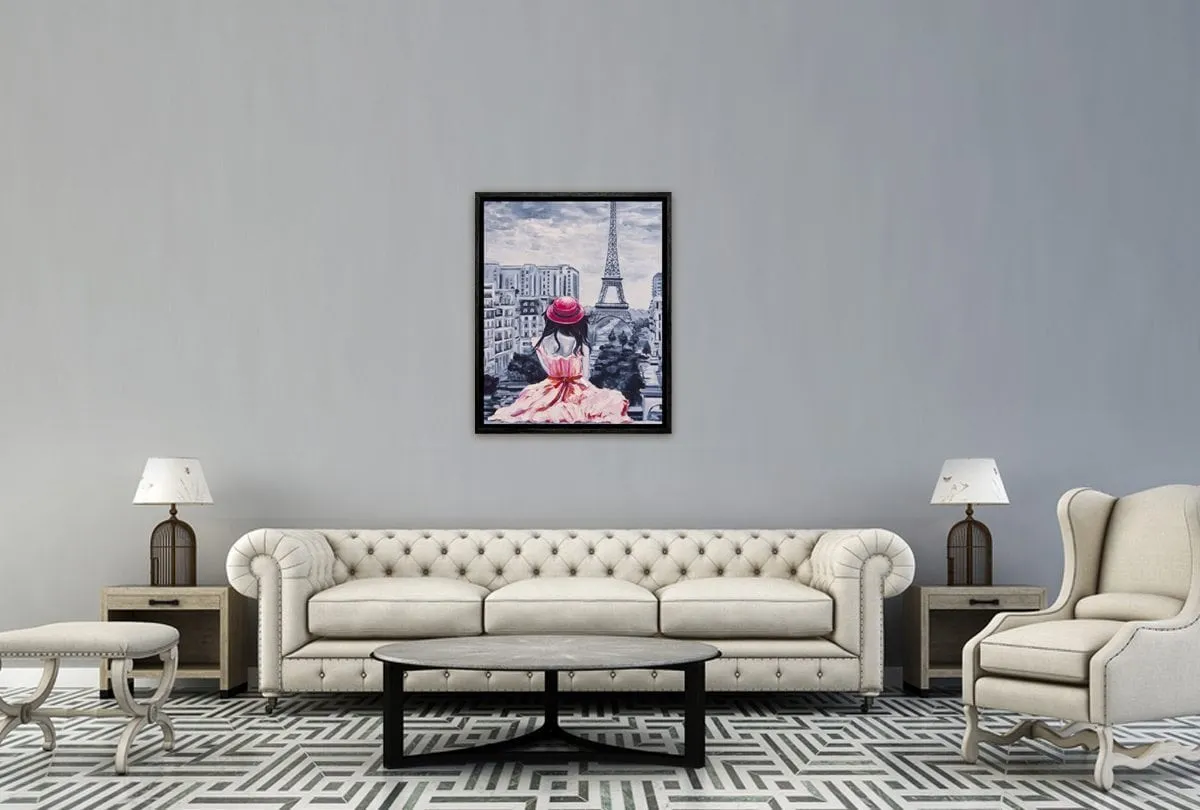Lady in Paris | Canvas Wall Art Print