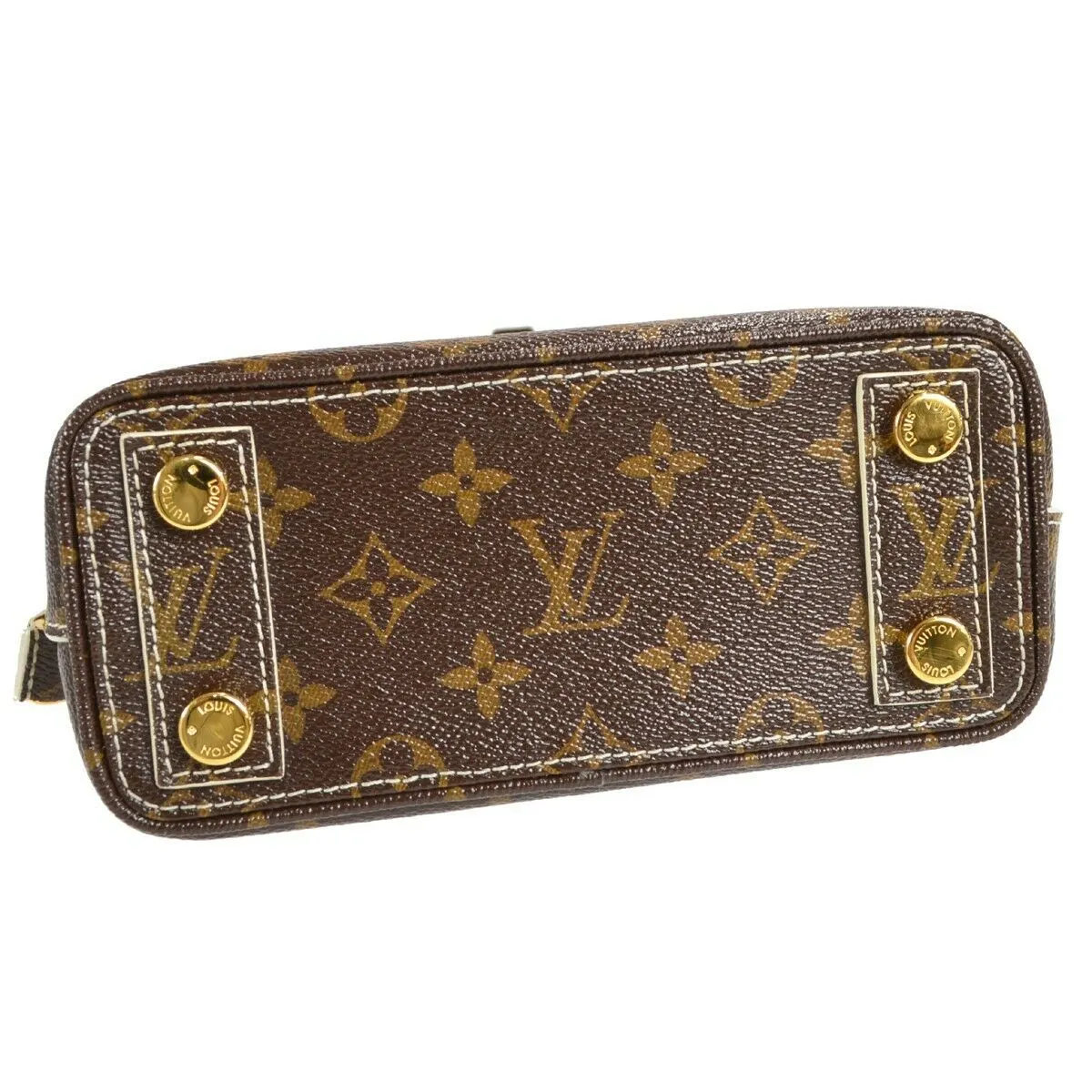 LOUIS VUITTON LOCKIT BB HAND BAG PURSE MONOGRAM SHINY M40599 73591