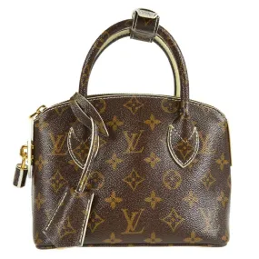 LOUIS VUITTON LOCKIT BB HAND BAG PURSE MONOGRAM SHINY M40599 73591