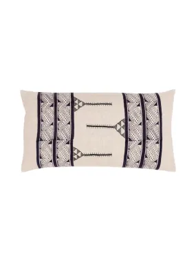 Mancala Charcoal Lumbar Pillow Cover