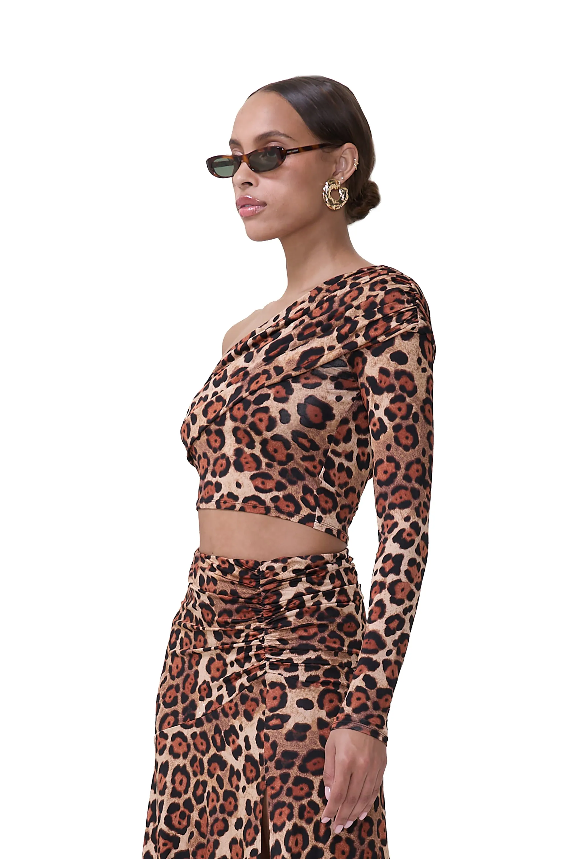 Minnie Top - Cocoa Leopard