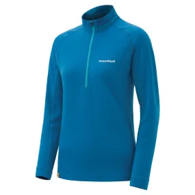 Montbell Womens Merino Wool Plus Action Zip Neck