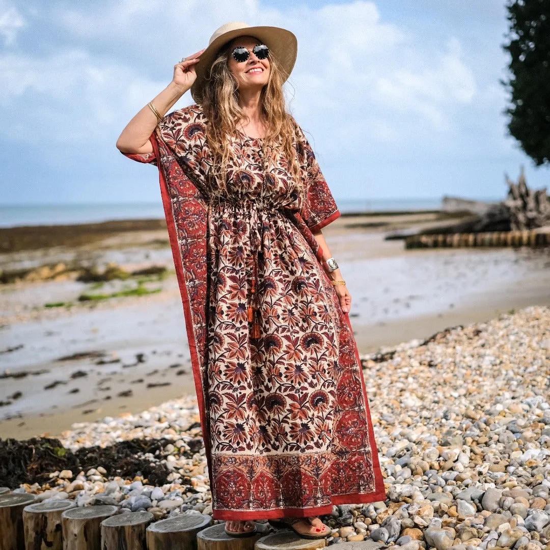 Osborne Floral Maxi Kaftan Natural Dyes