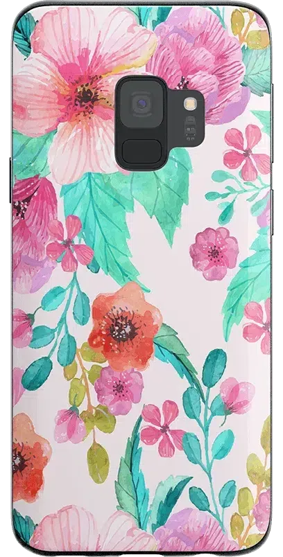 Out And About | Light Pink Floral Samsung Case