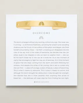 Overcome Engraved Cuff