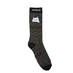 Peek A Nermal Socks (Space Yarn Dye)