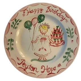Peyton Birthday Plate